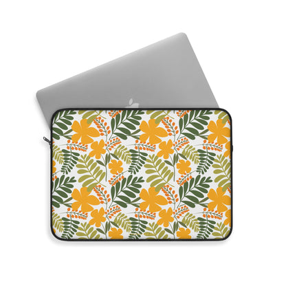 Laptop Sleeve | Golden Blooms | Cherrified Co. Design