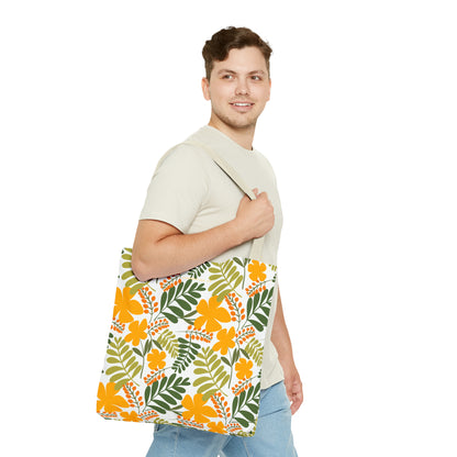 Tote Bag (AOP) | Yellow Floral | Cherrified Co. Design