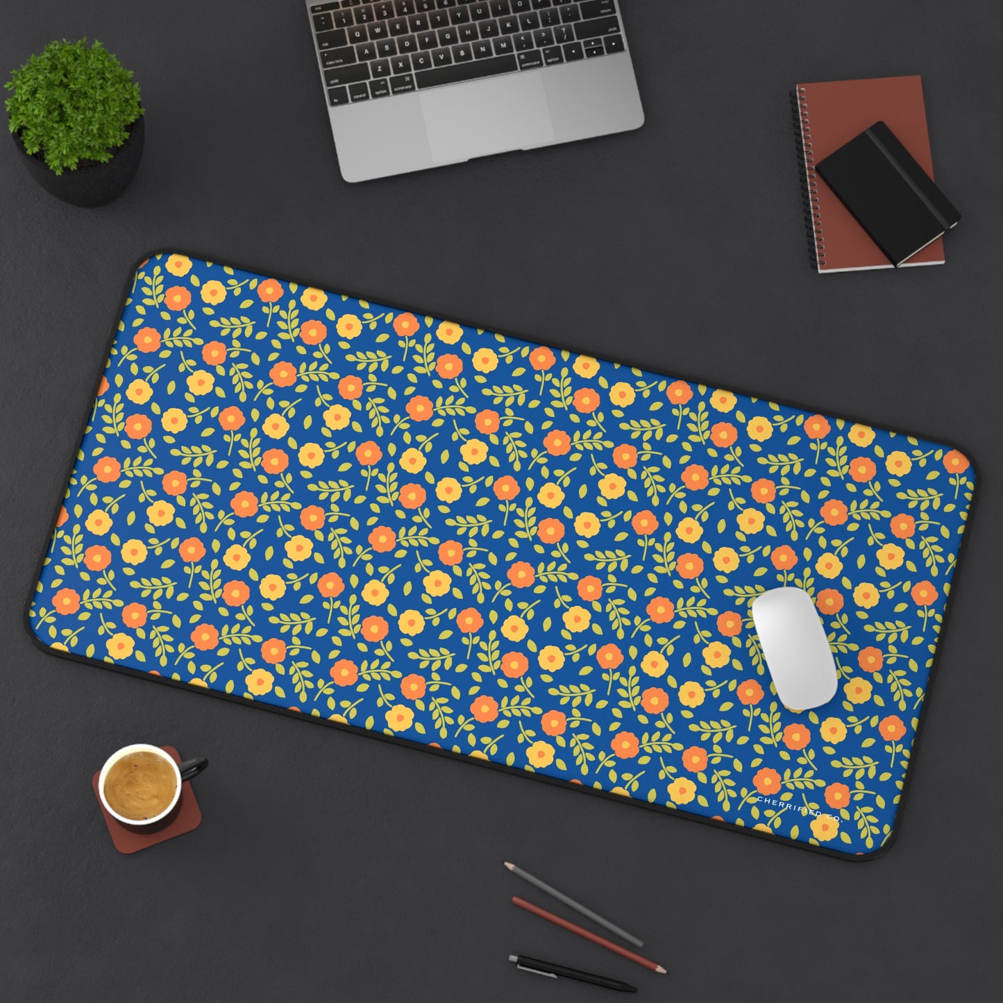 Desk Mat | Mousepad | Bright Blooms | Cherrified Co. Design