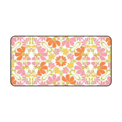 Desk Mat | Symmetrical Floral Pattern | Spring in Ottersberg | Cherrified Co. Design