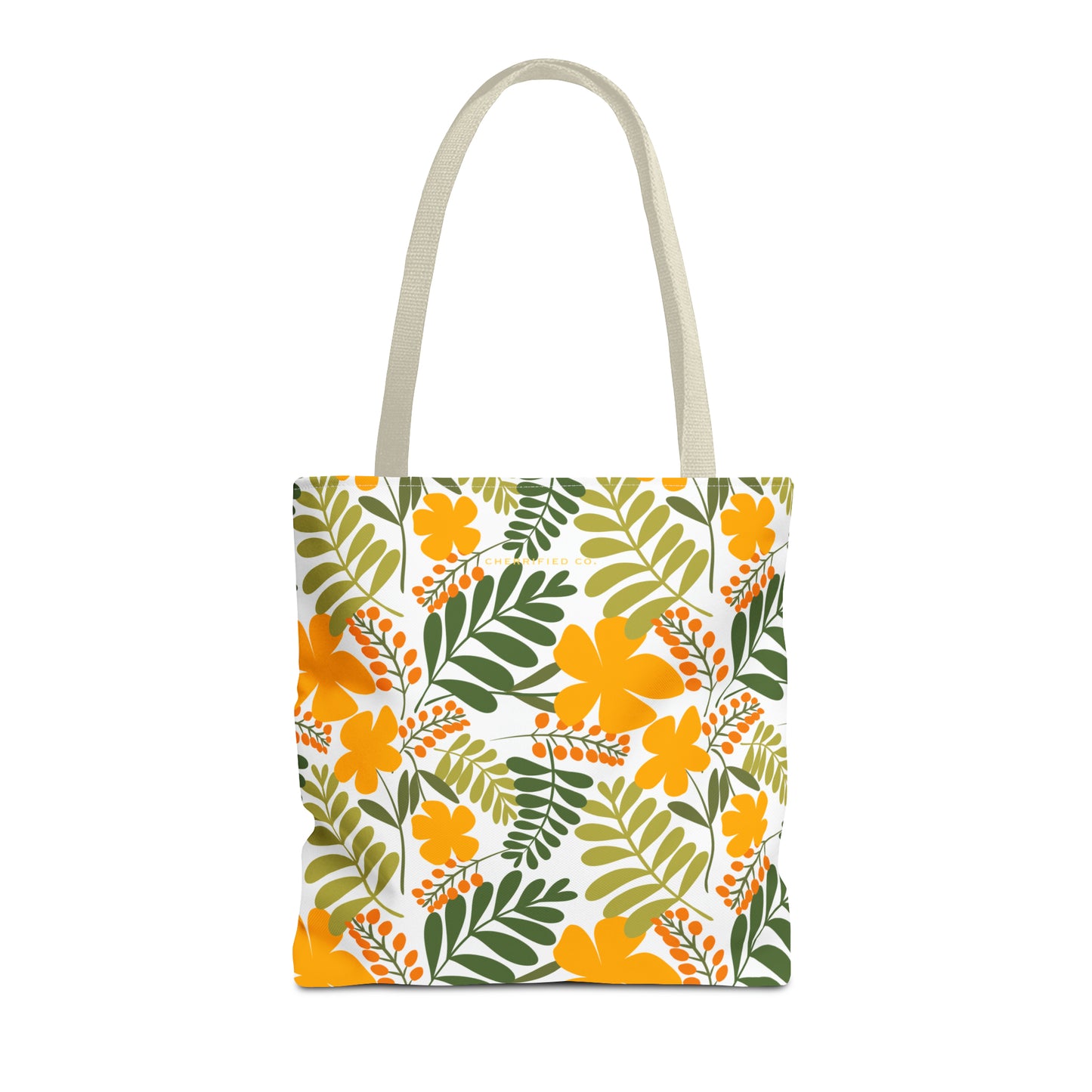 Tote Bag (AOP) | Yellow Floral | Cherrified Co. Design