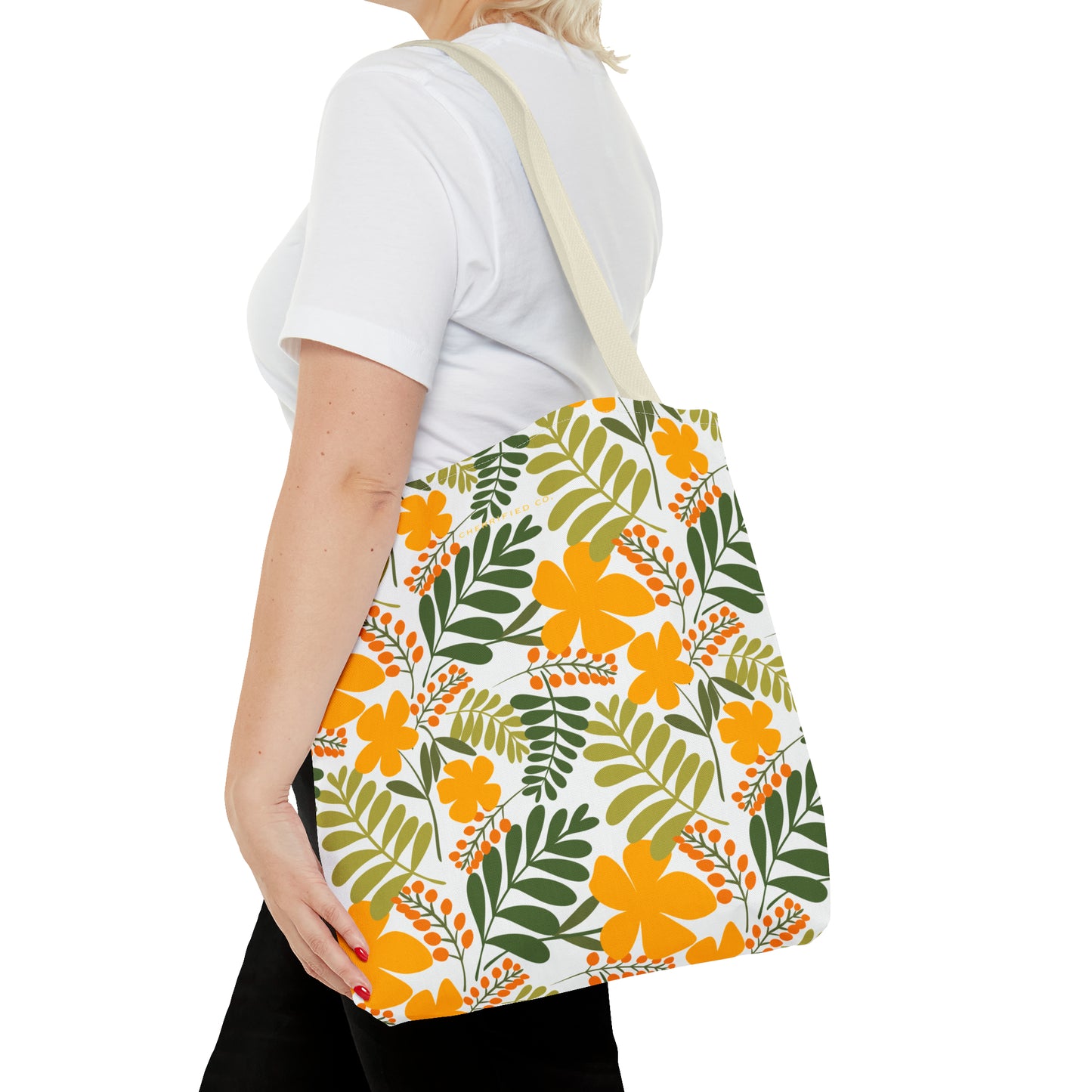 Tote Bag (AOP) | Yellow Floral | Cherrified Co. Design