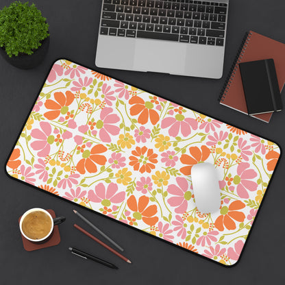 Desk Mat | Symmetrical Floral Pattern | Spring in Ottersberg | Cherrified Co. Design