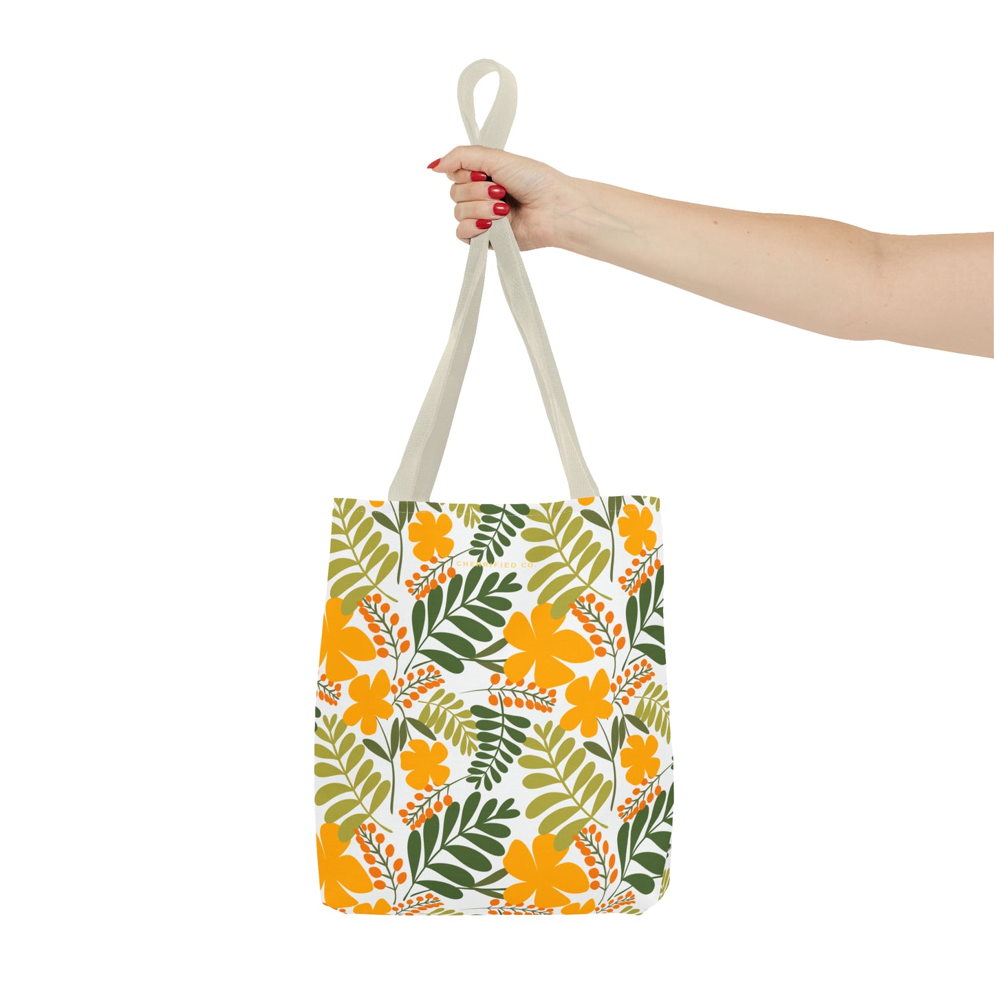 Tote Bag (AOP) | Yellow Floral | Cherrified Co. Design