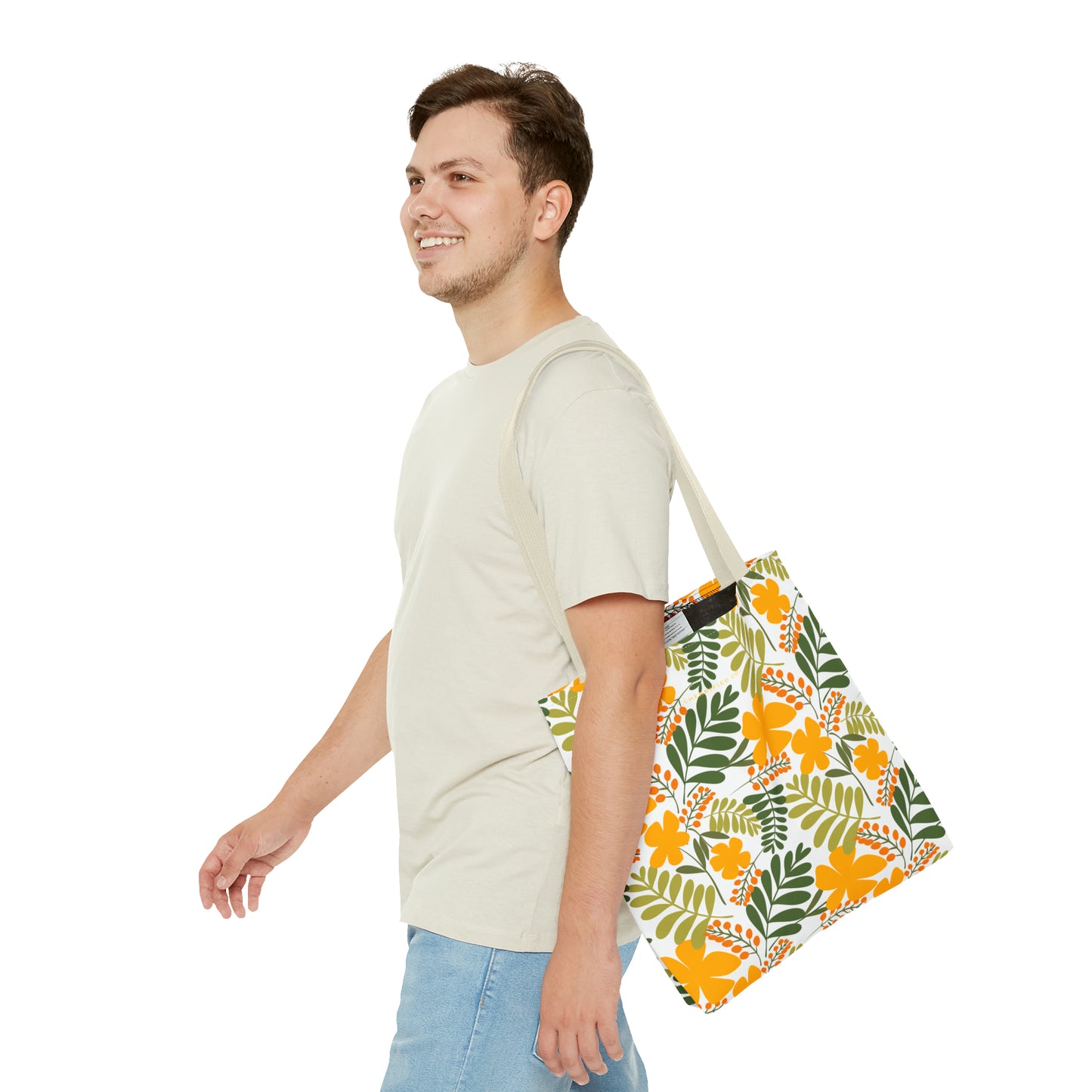 Tote Bag (AOP) | Yellow Floral | Cherrified Co. Design