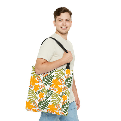 Tote Bag (AOP) | Yellow Floral | Cherrified Co. Design