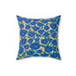 Spun Polyester Square Pillow | Sapphire Garden | Cherrified Co.