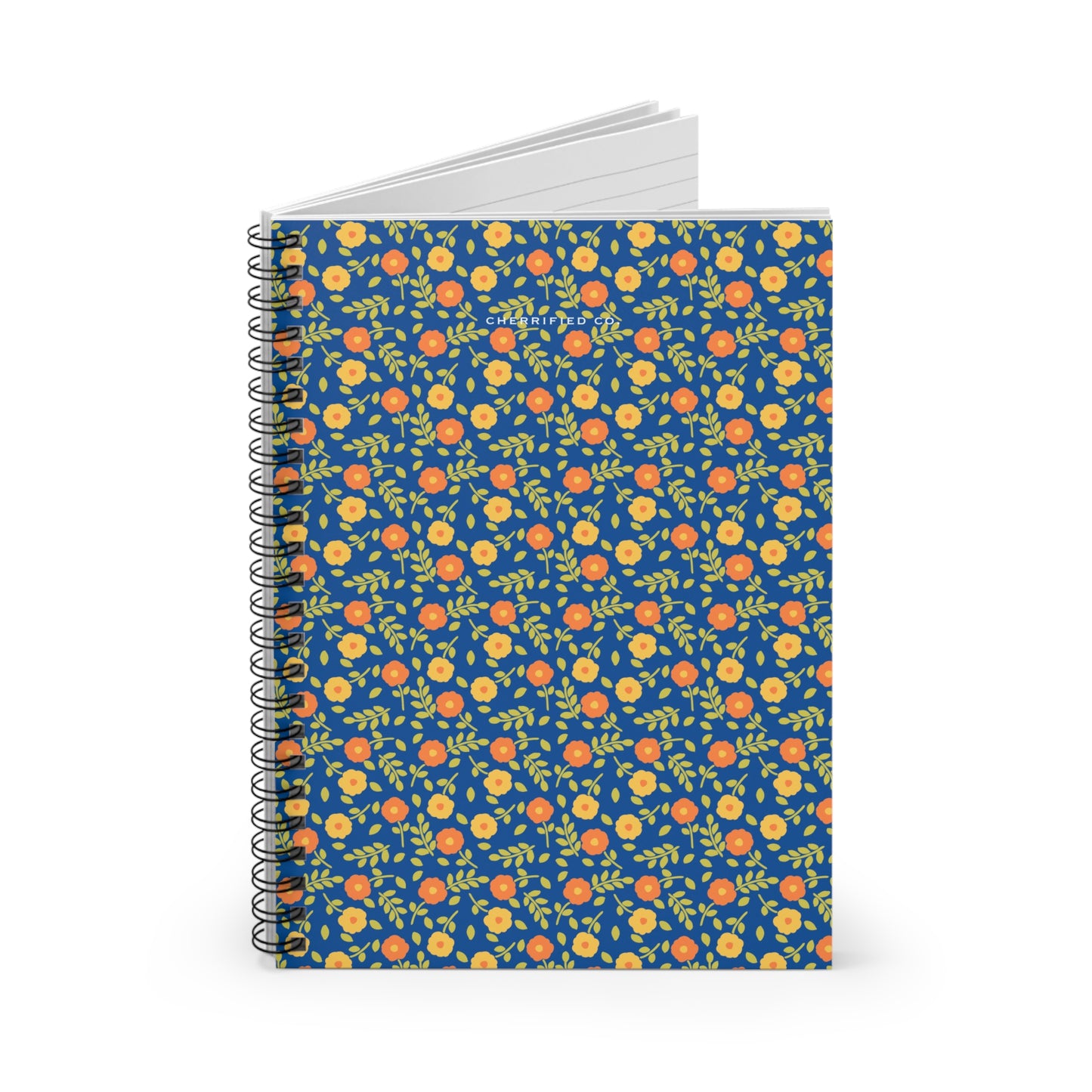 Spiral Notebook - Ruled Line | Bright Blooms | Cherrified Co. Design