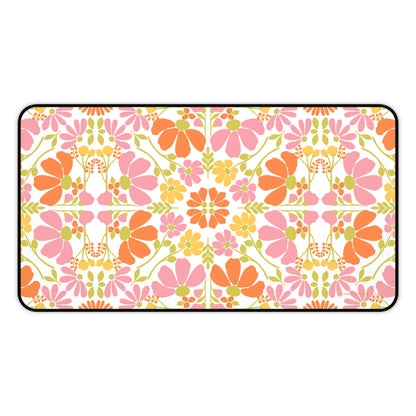 Desk Mat | Symmetrical Floral Pattern | Spring in Ottersberg | Cherrified Co. Design