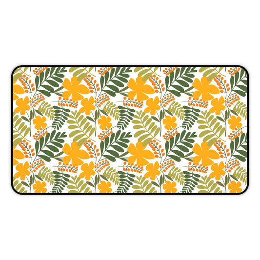 Desk Mat | Mousepad | Golden Blooms | Cherrified Co. Design