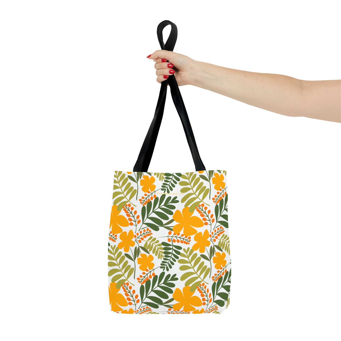 Tote Bag (AOP) | Yellow Floral | Cherrified Co. Design