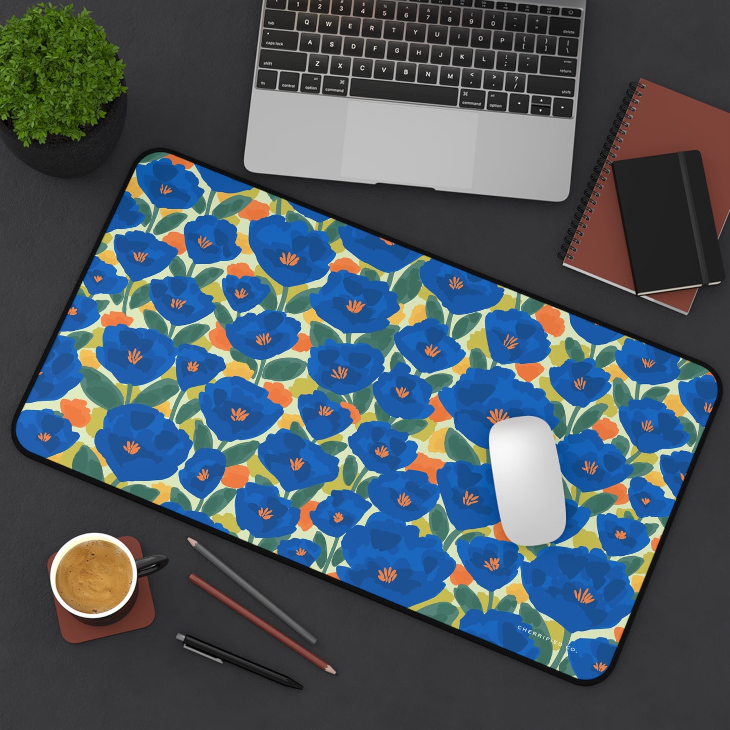 Desk Mat | Mousepad | Sapphire Garden | Cherrified Co. Design