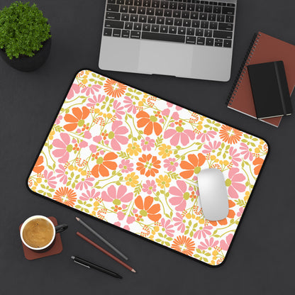 Desk Mat | Symmetrical Floral Pattern | Spring in Ottersberg | Cherrified Co. Design