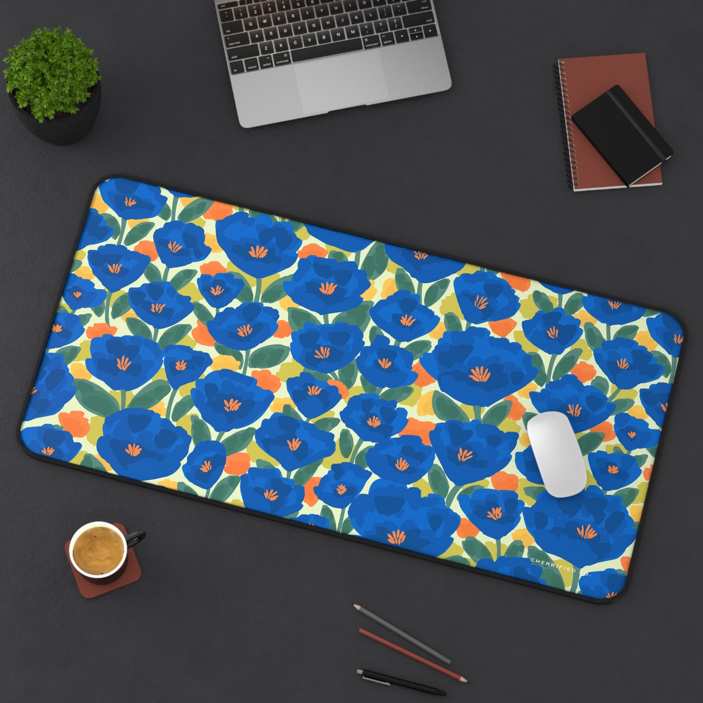 Desk Mat | Mousepad | Sapphire Garden | Cherrified Co. Design