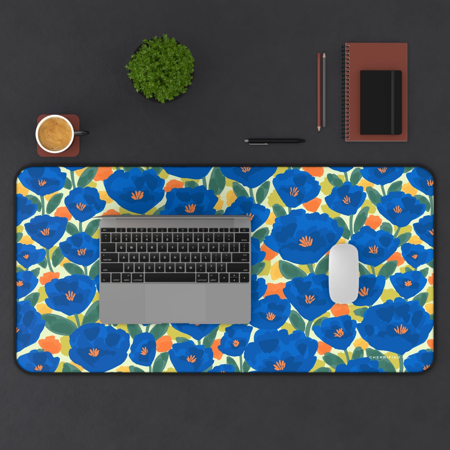 Desk Mat | Mousepad | Sapphire Garden | Cherrified Co. Design