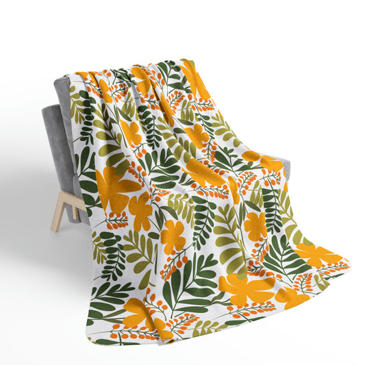 Fleece Sherpa Blanket | Goldeb Blooms | Cherrified Co. Design