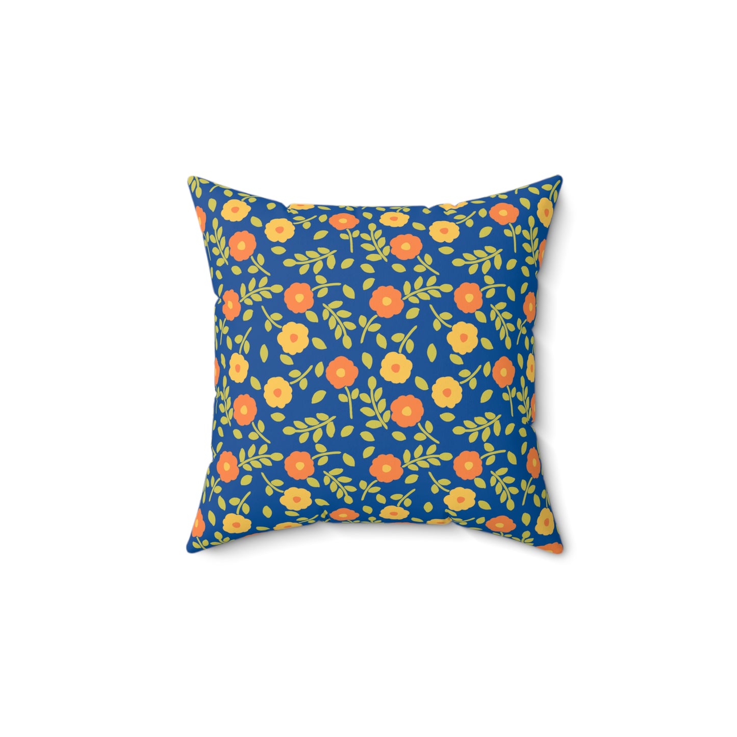 Spun Polyester Square Pillow | Bright Blooms | Cherrified Co. Design