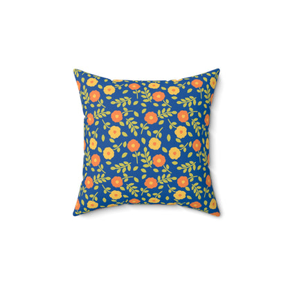 Spun Polyester Square Pillow | Bright Blooms | Cherrified Co. Design