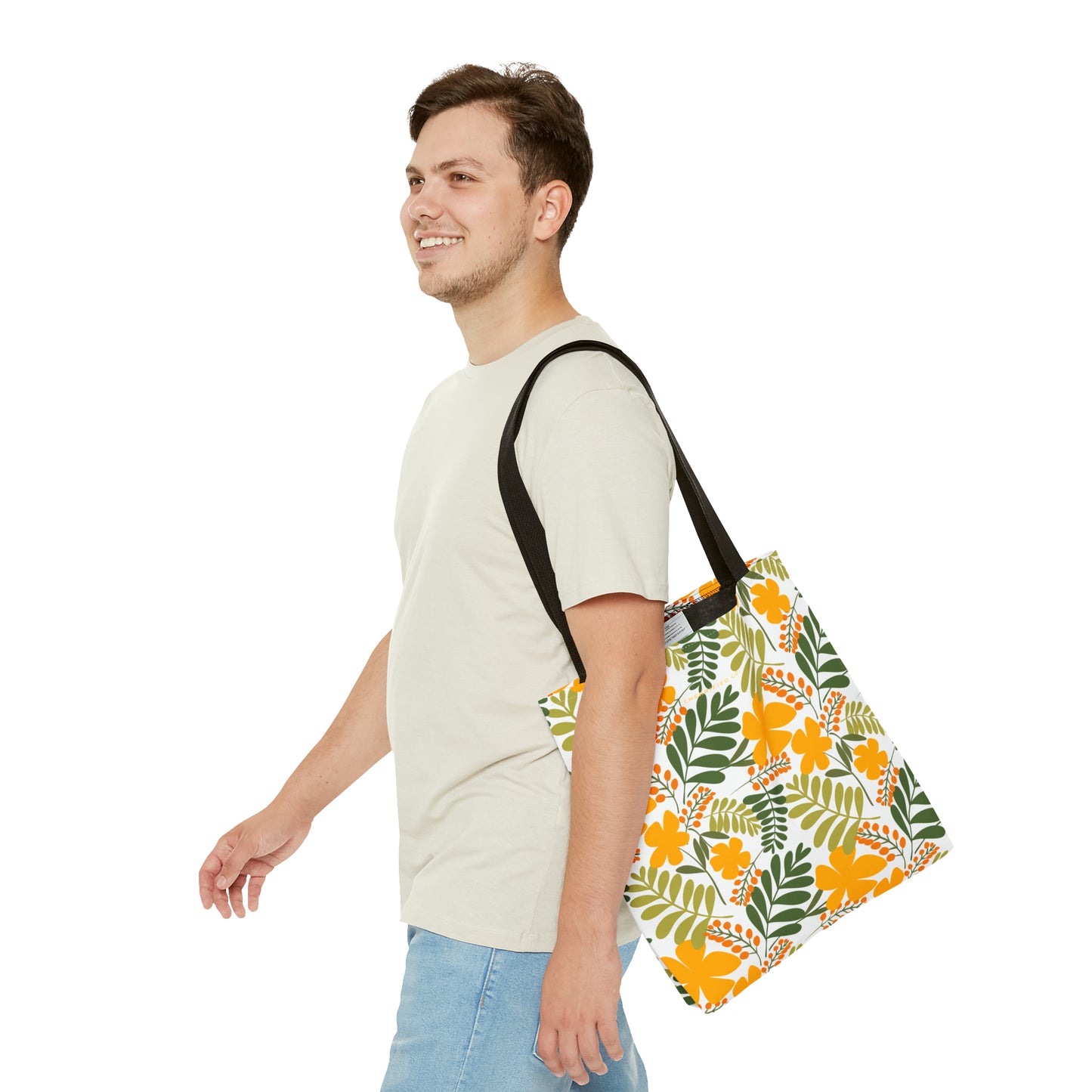 Tote Bag (AOP) | Yellow Floral | Cherrified Co. Design