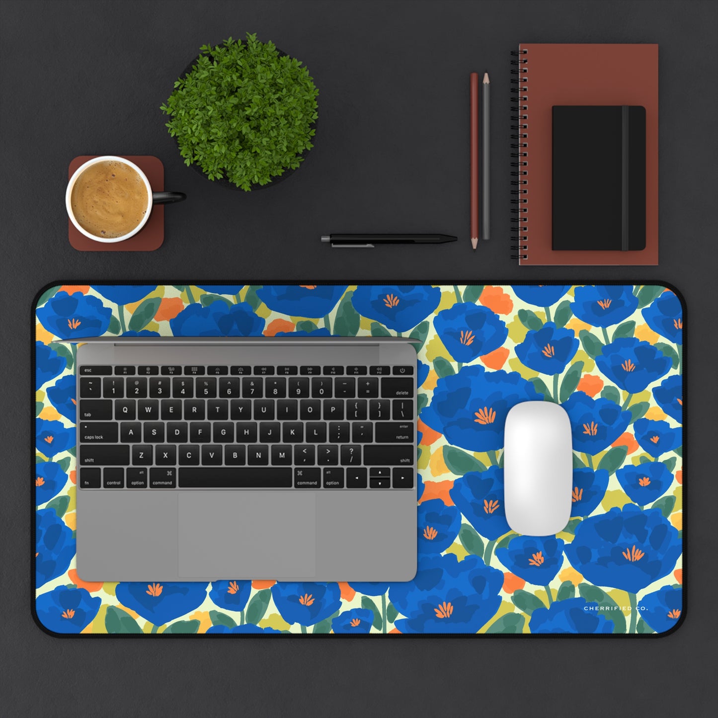 Desk Mat | Mousepad | Sapphire Garden | Cherrified Co. Design