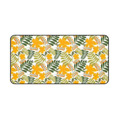 Desk Mat | Mousepad | Golden Blooms | Cherrified Co. Design