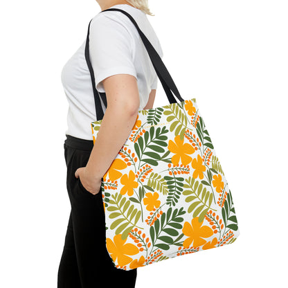 Tote Bag (AOP) | Yellow Floral | Cherrified Co. Design