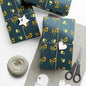 Gift Wrap Papers | Deep Brunswick Green Floral | Cherrified Co. Design