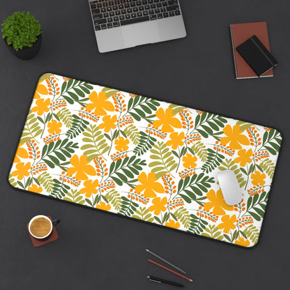 Desk Mat | Mousepad | Golden Blooms | Cherrified Co. Design