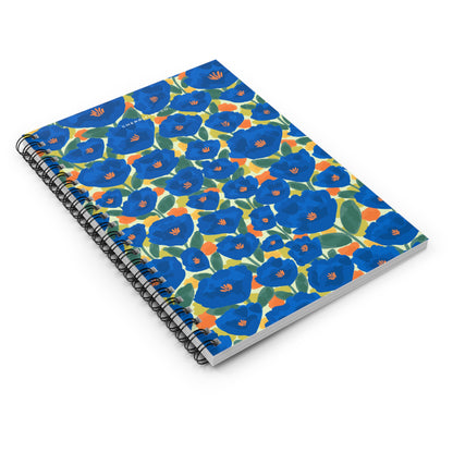 Spiral Notebook - Ruled Line | Sapphire Garden | Cherrified Co. Design