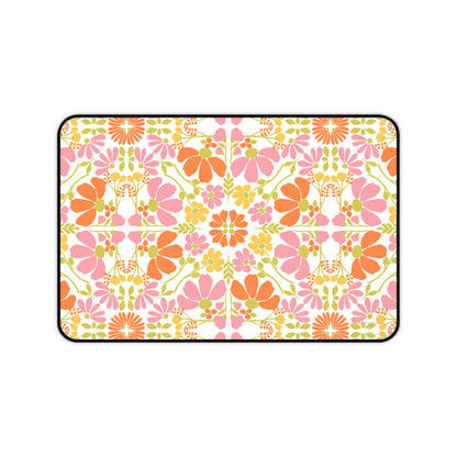 Desk Mat | Symmetrical Floral Pattern | Spring in Ottersberg | Cherrified Co. Design